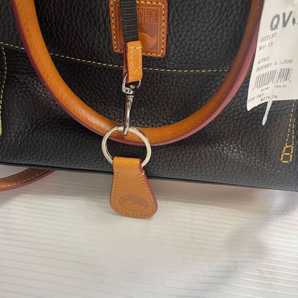 Dooney & Bourke VTG Florentine Black Satchel Purse Handbag New - Picture 10 of 16